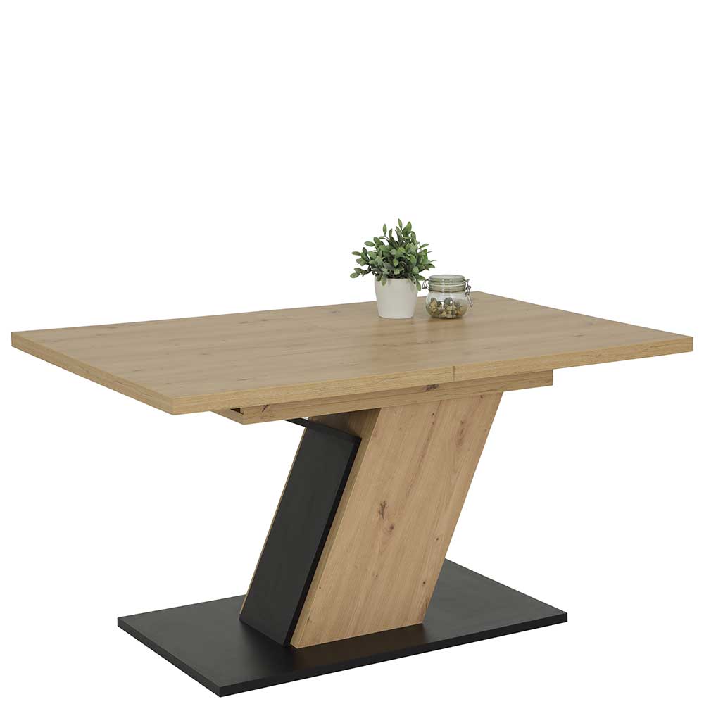 Kulissenauszug Tisch auf Säulengestell in modernem Design Vincial
