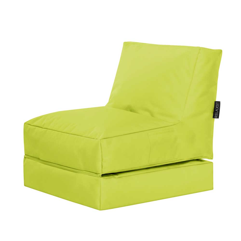 Liege Sitzsack Gelbgrün Outdoor Maron