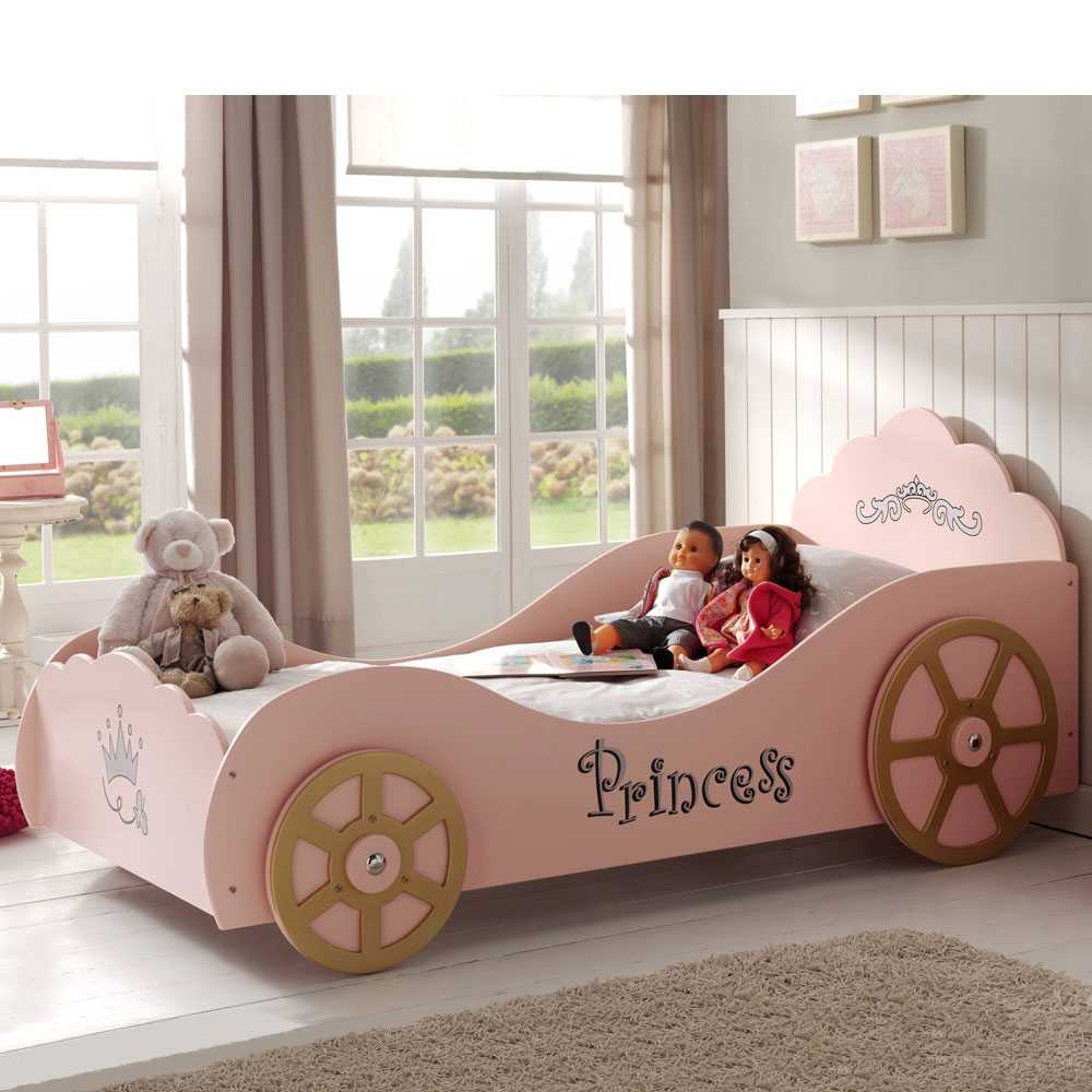 Mädchen-Kinderbett Auto Prinzessin Design Valentine