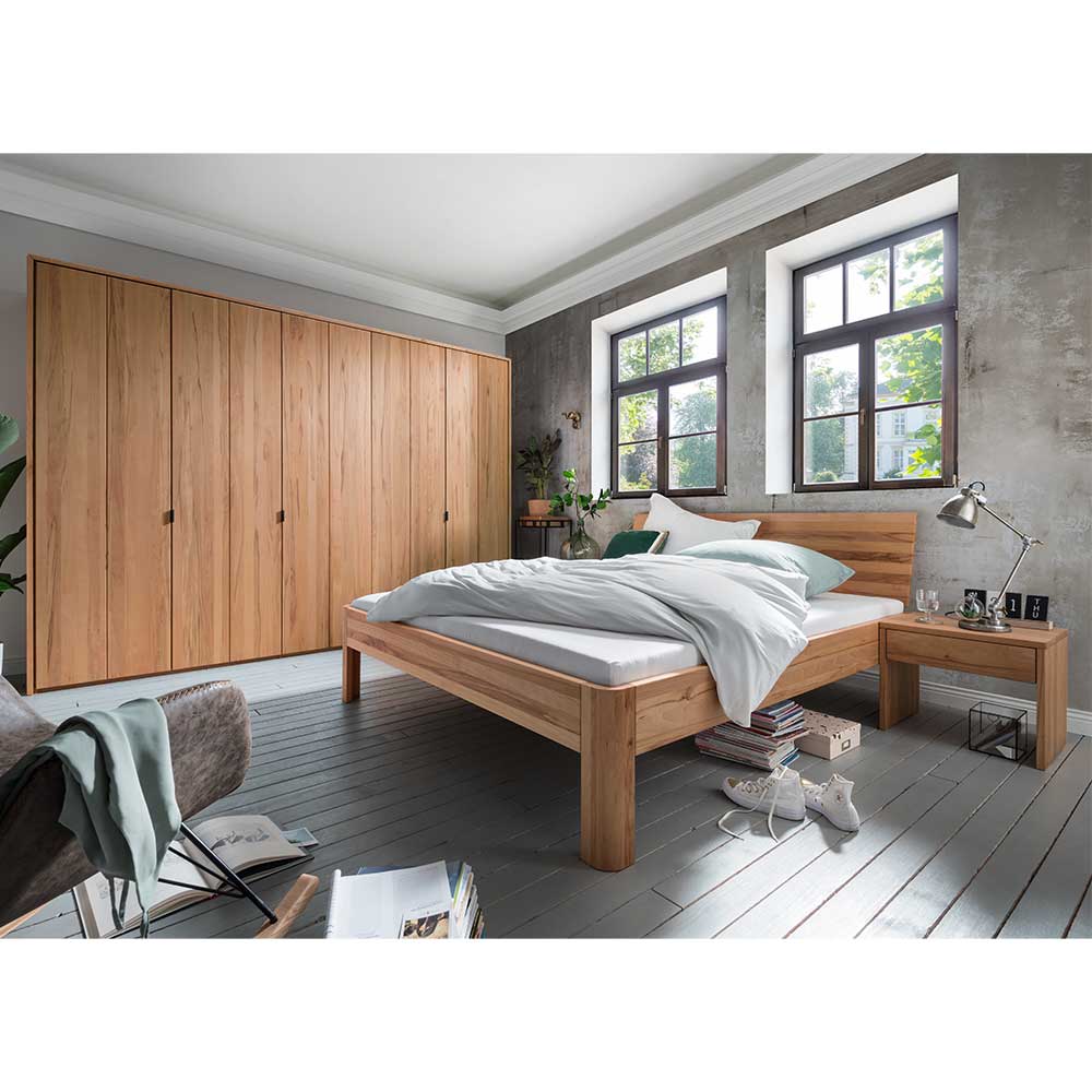 Massivholz Schlafzimmer komplett aus Kernbuche Massivholz Izmaldon