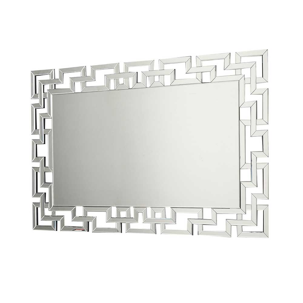 Moderner Spiegel mit tollem Rahmen aus Spiegelglas mit Facettenschliff Madrino