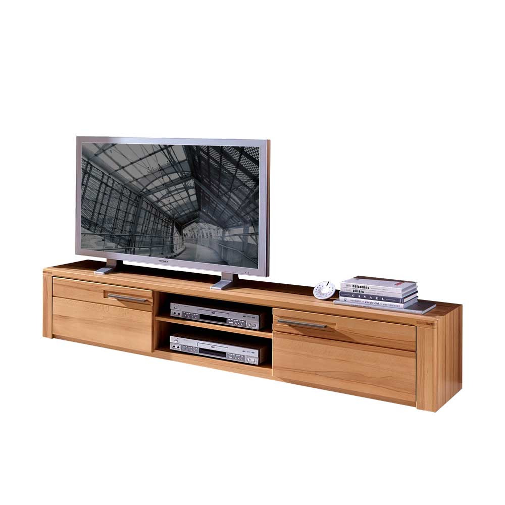 Modernes TV Lowboard aus Kernbuche lackiert - 190 cm breit Jaena