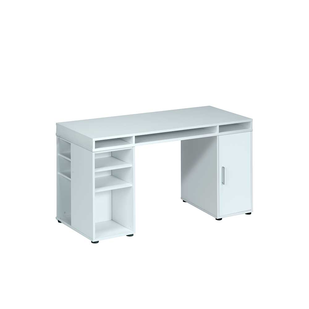 PC Schreibtisch Weiß 150 cm Hemorian