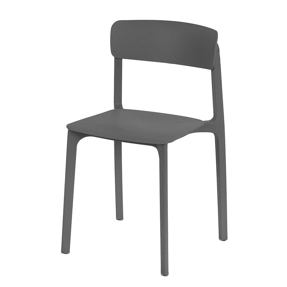 Pflegeleichte Stühle in Grau aus Polypropylen Larosca