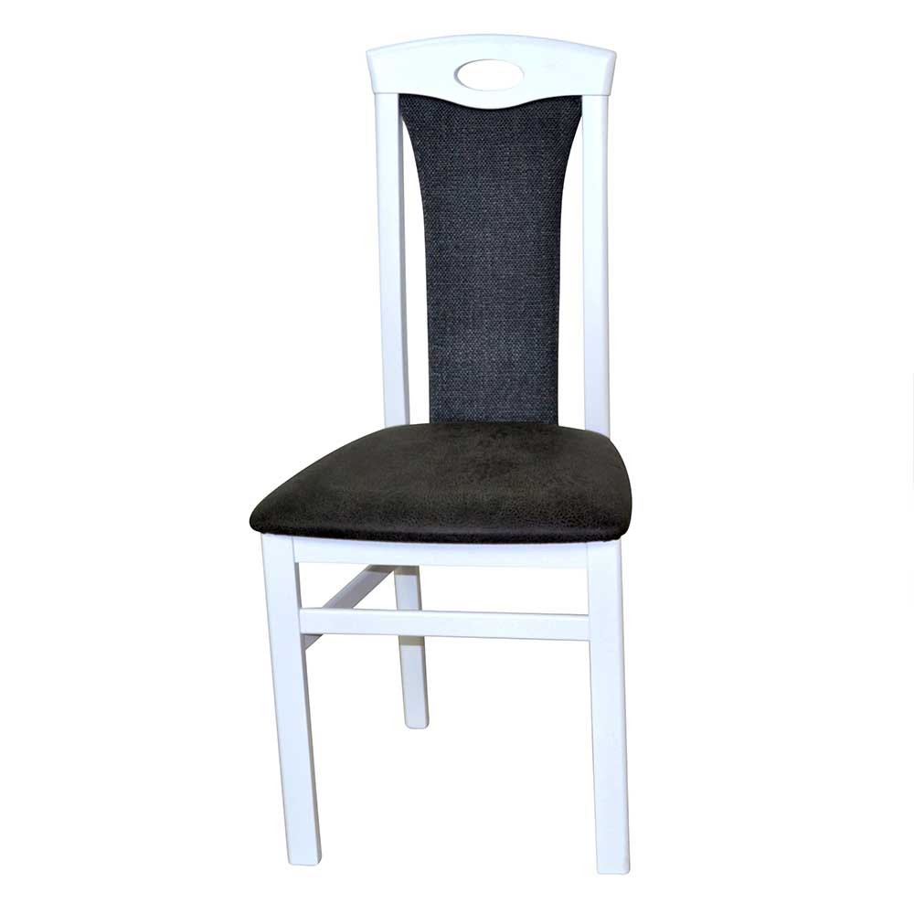 Stühle in Weiß & Anthrazit - Materialmix Futriva