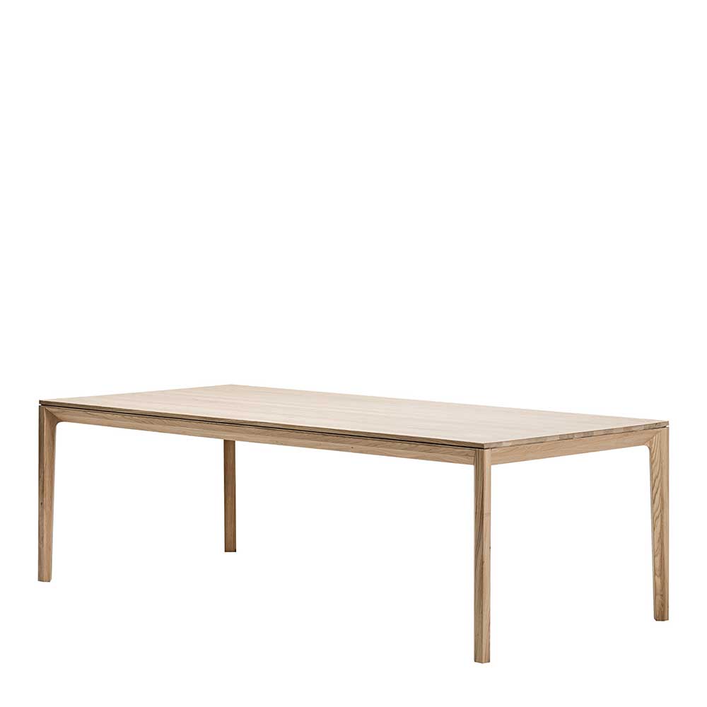 Topp Holztisch in Eiche geschliffen Bianco in 10 Größen online bestellen Enifra