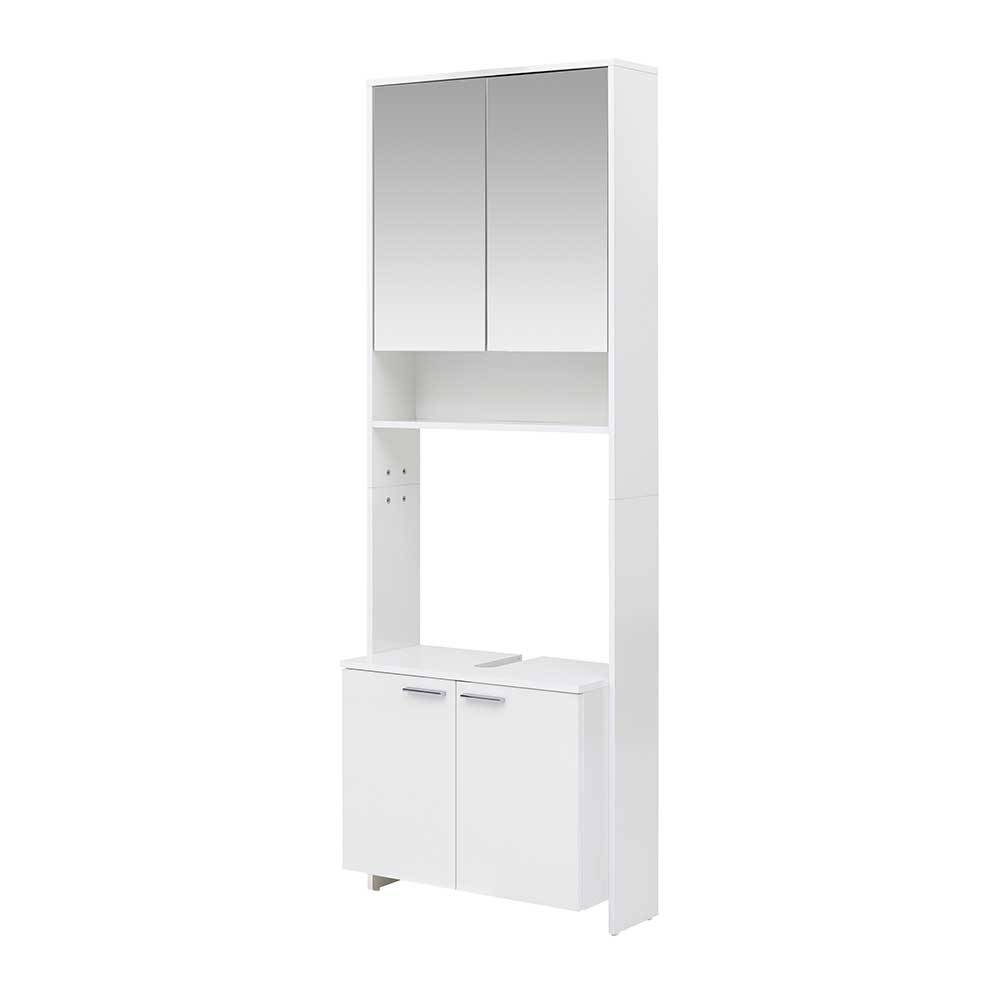Waschplatz Möbel Kombination in Weiß mit 69 cm Breite Taipunas