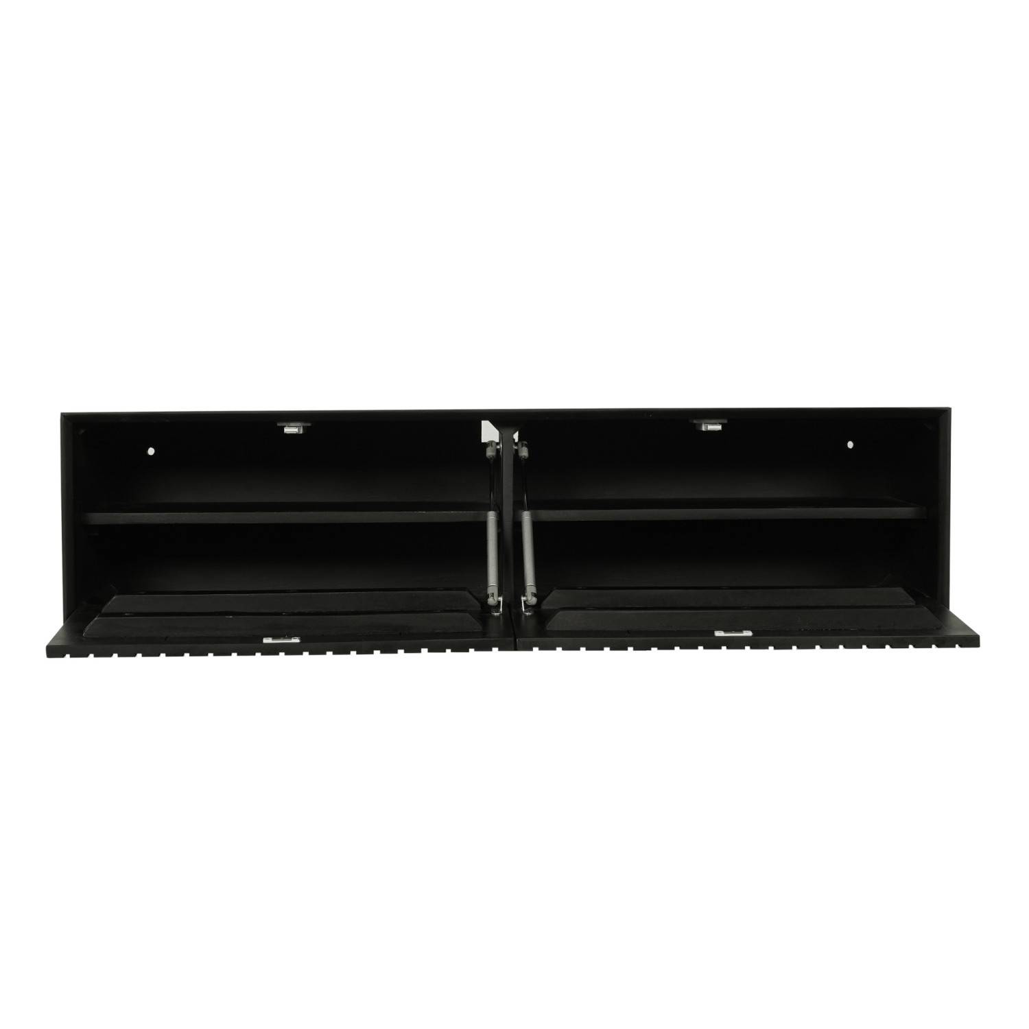 Schwarzes TV Sideboard mit Rillenfront - Jusitc I