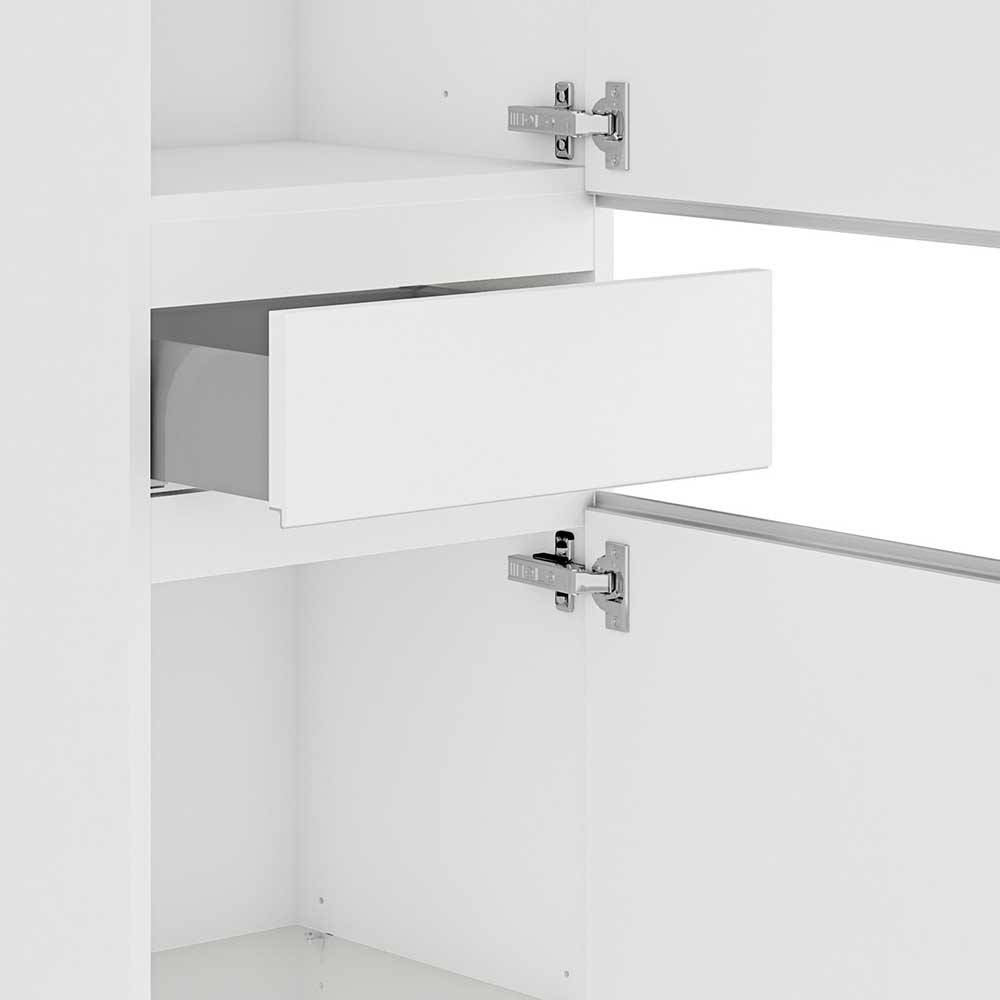 Badezimmer Hochschrank in Weiß supermatt - Tandrea