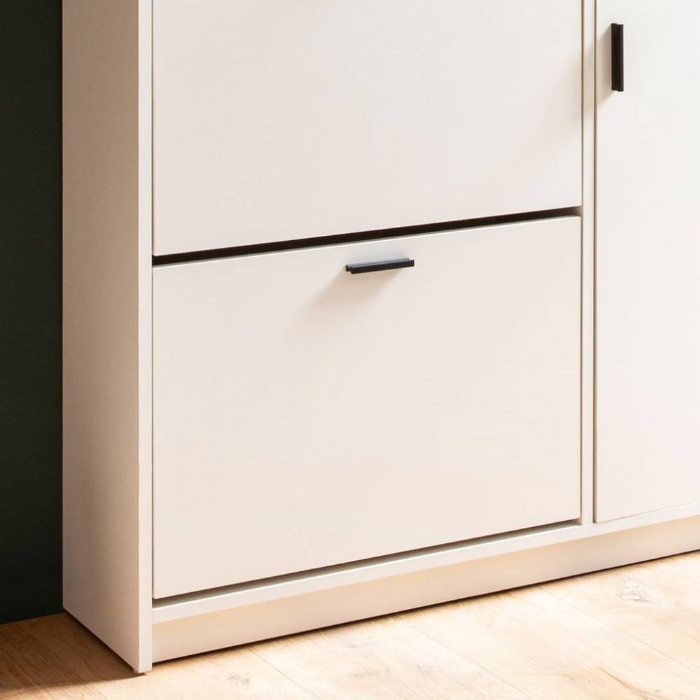 Flur Highboard mit drei Schuhklappen - Elvira