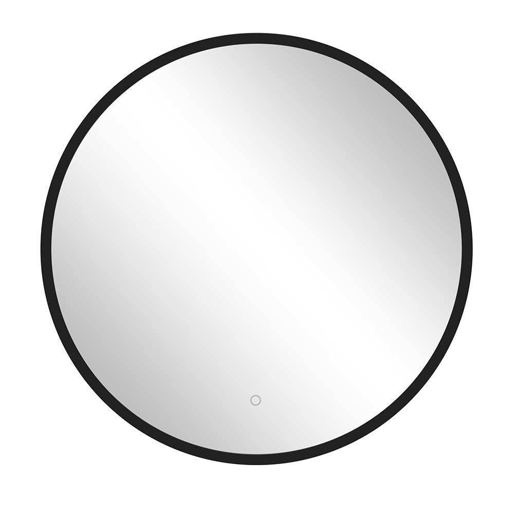 Runde Bad-Lichtspiegel & 2er Waschtisch - Crystoga (dreiteilig)
