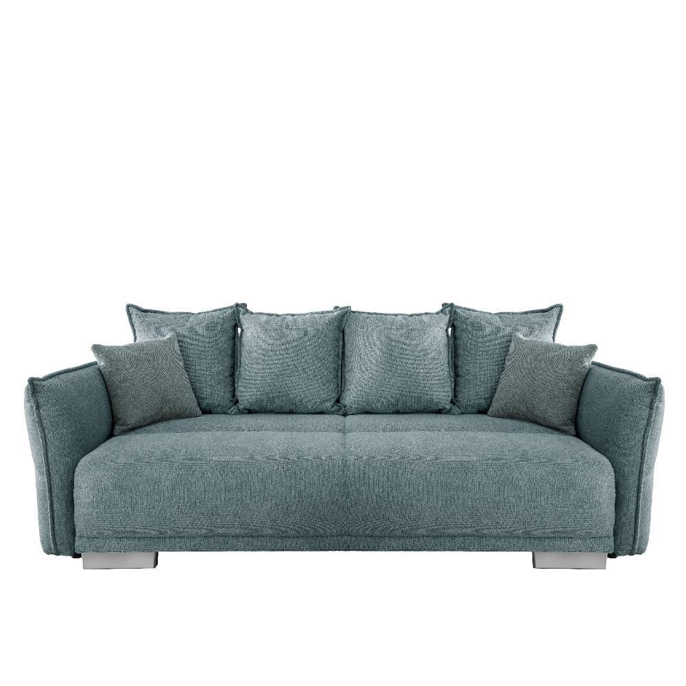XXL Schlafsofa in Mint Stoffbezug - Lourettes
