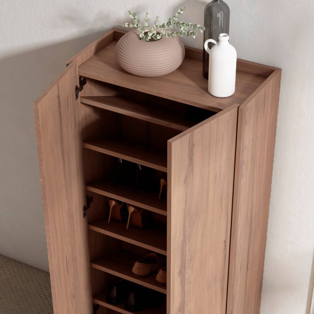 Schuhschrank in Holzoptik Braun - Mady