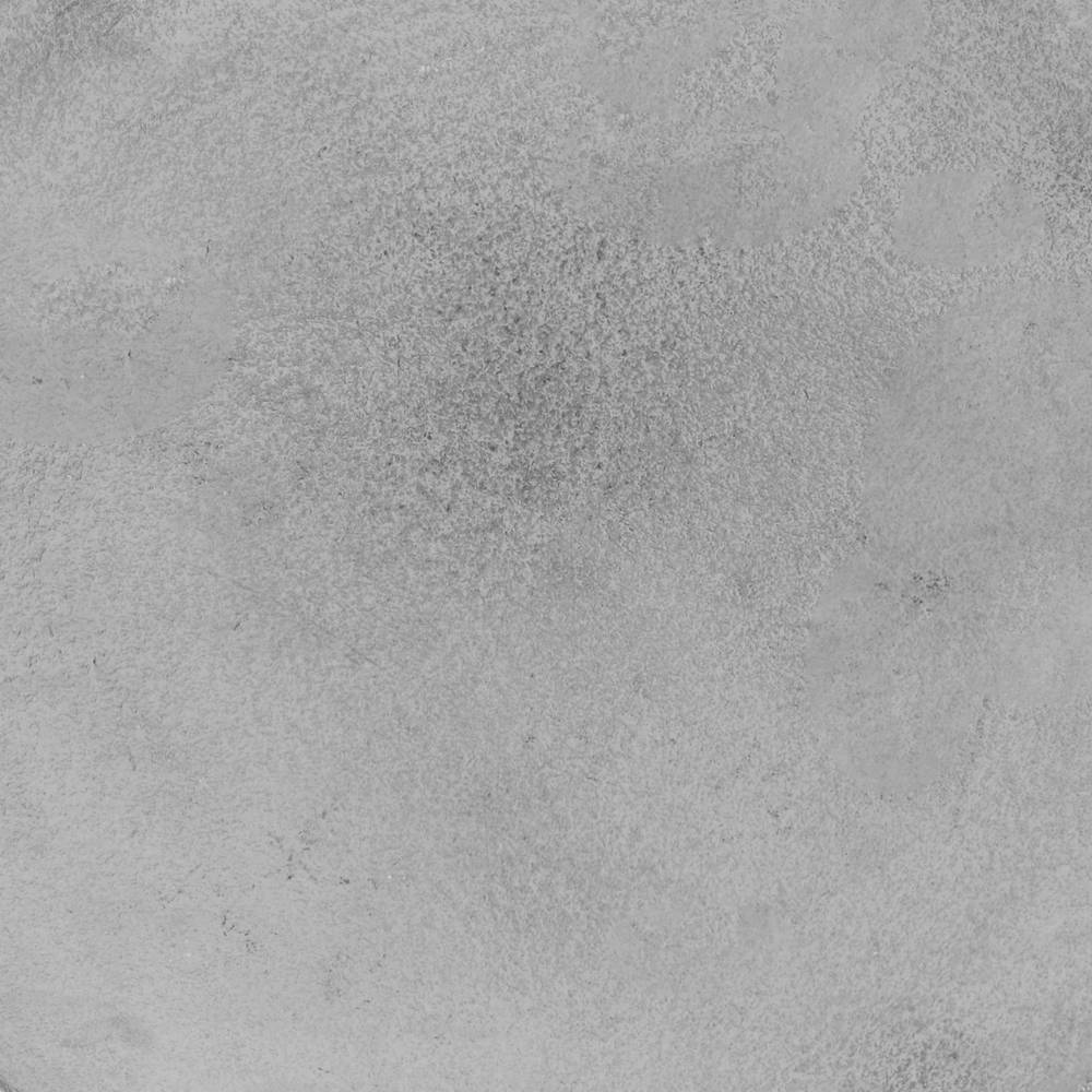 Silberfarbene, strukturierte Tischplatte des Design-Beistelltisches mit rauer Metalloberfl arche – Rusaly
