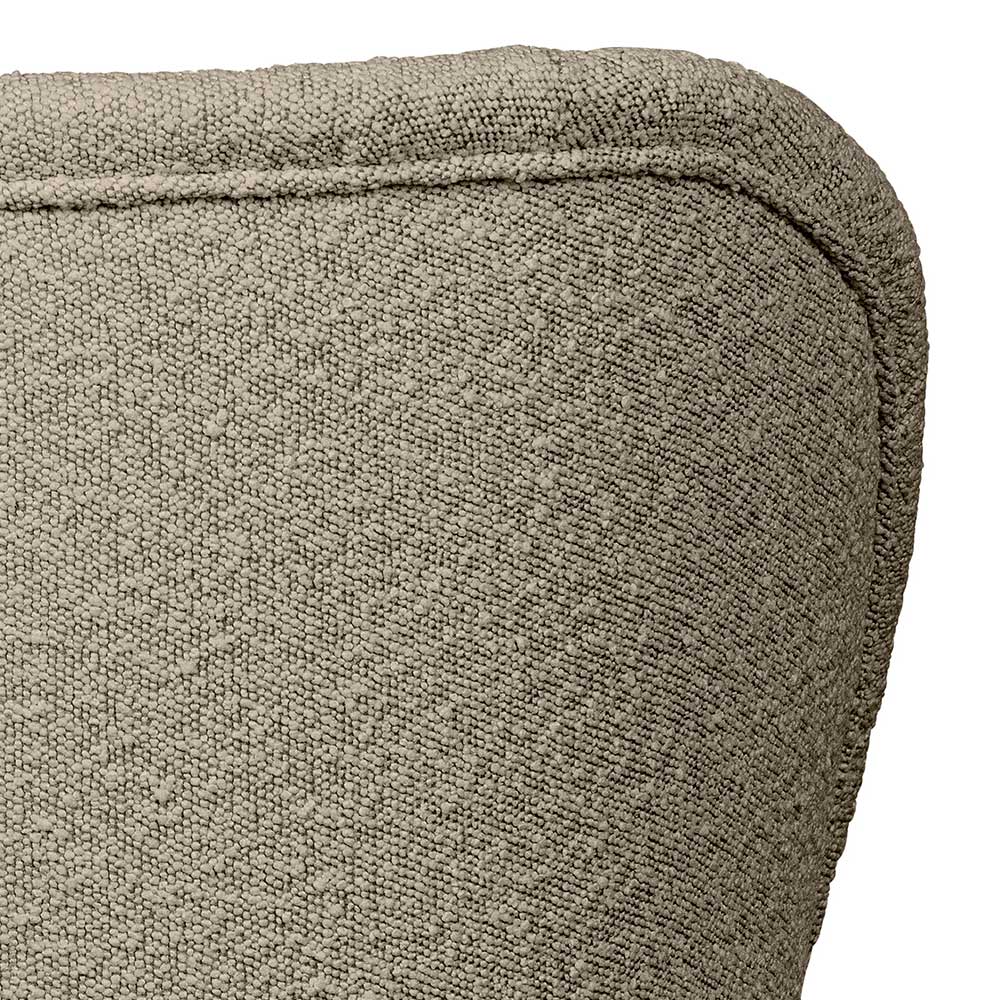 Boucle Loungesessel in Beige - Laderla