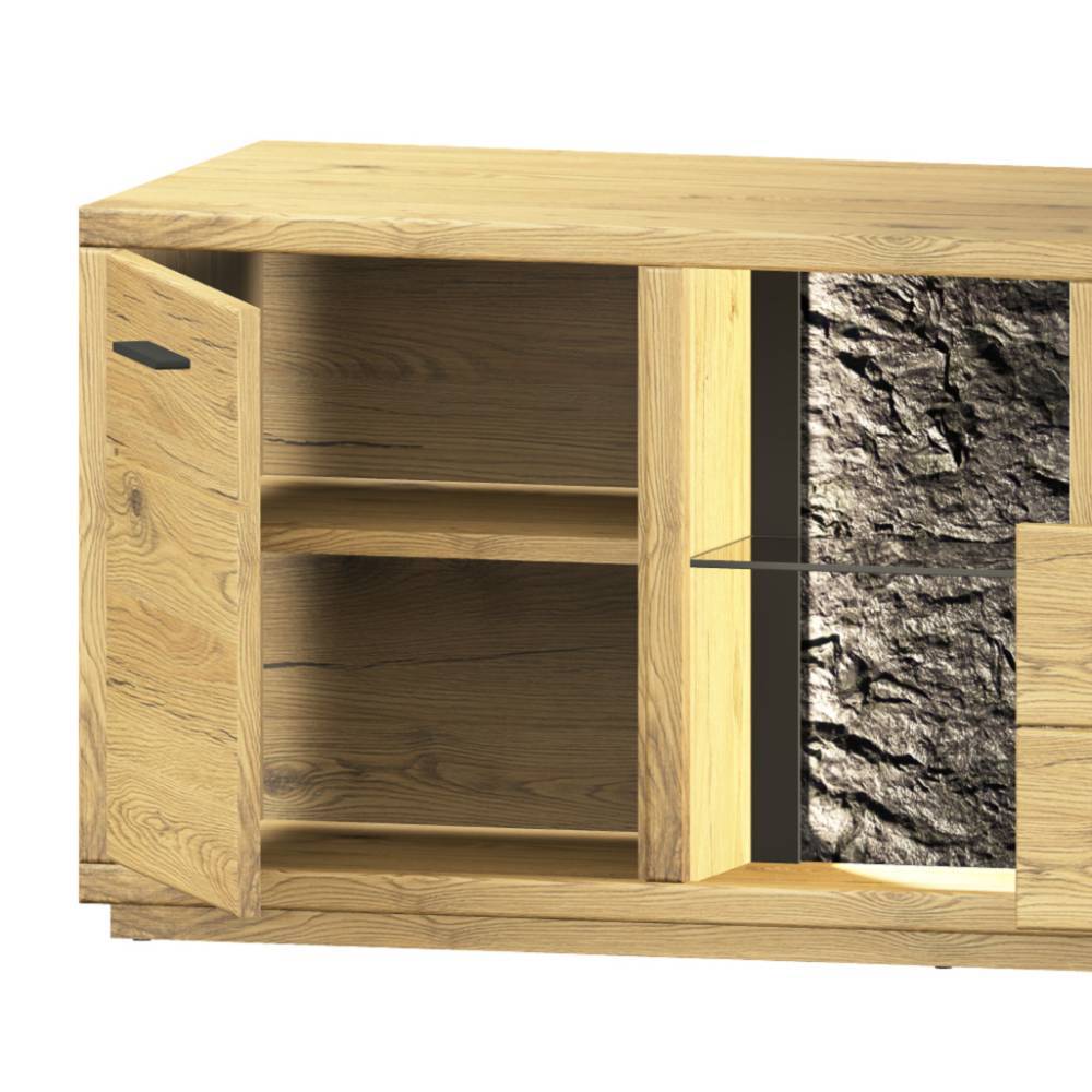 Wohnzimmer-Anbauwand Set - Friburgo (dreiteilig)