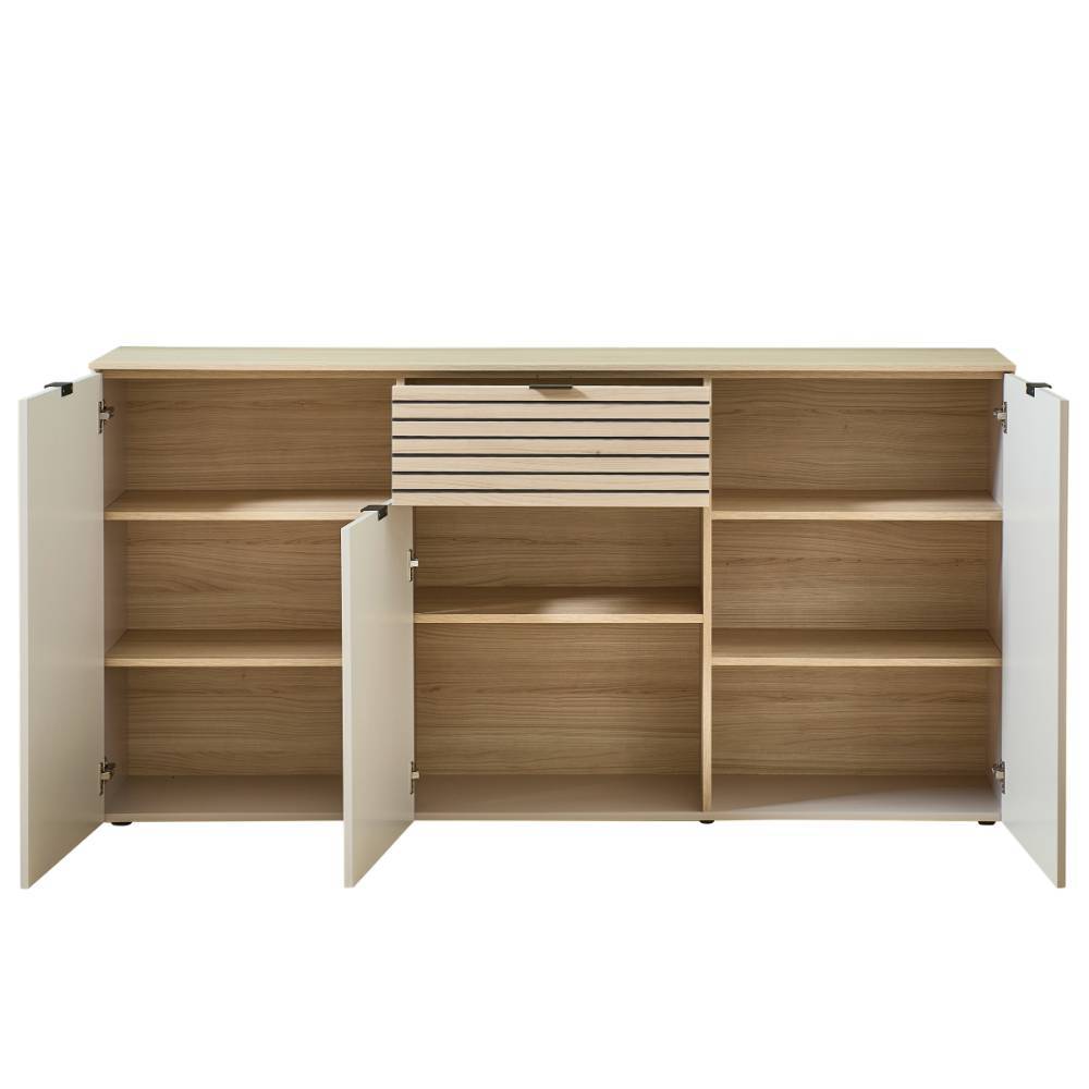Sideboard in Hellgrau und Eiche Hell - Rovigo