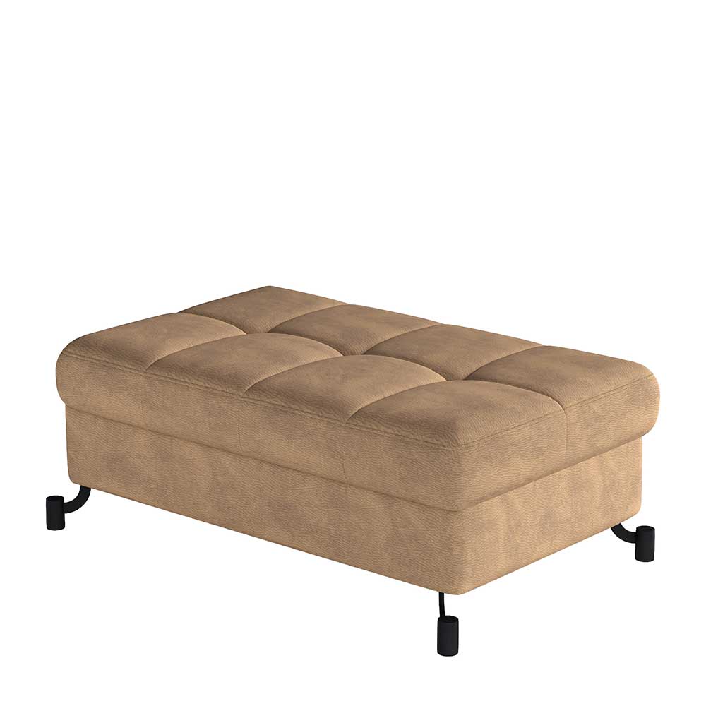 100x70 cm Sitzhocker aus Microfaser Rosenholz - Jesafina