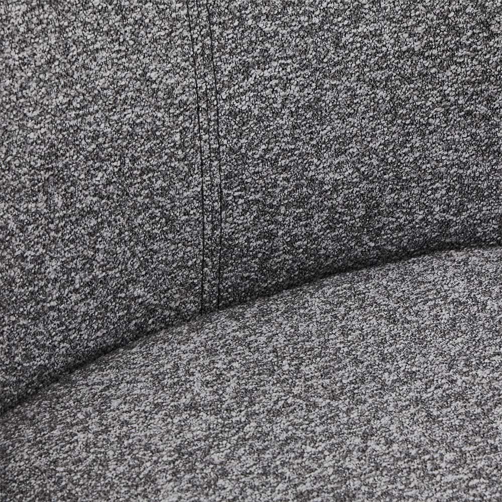 Tischsessel in Grau Boucle - Valines (2er Set)