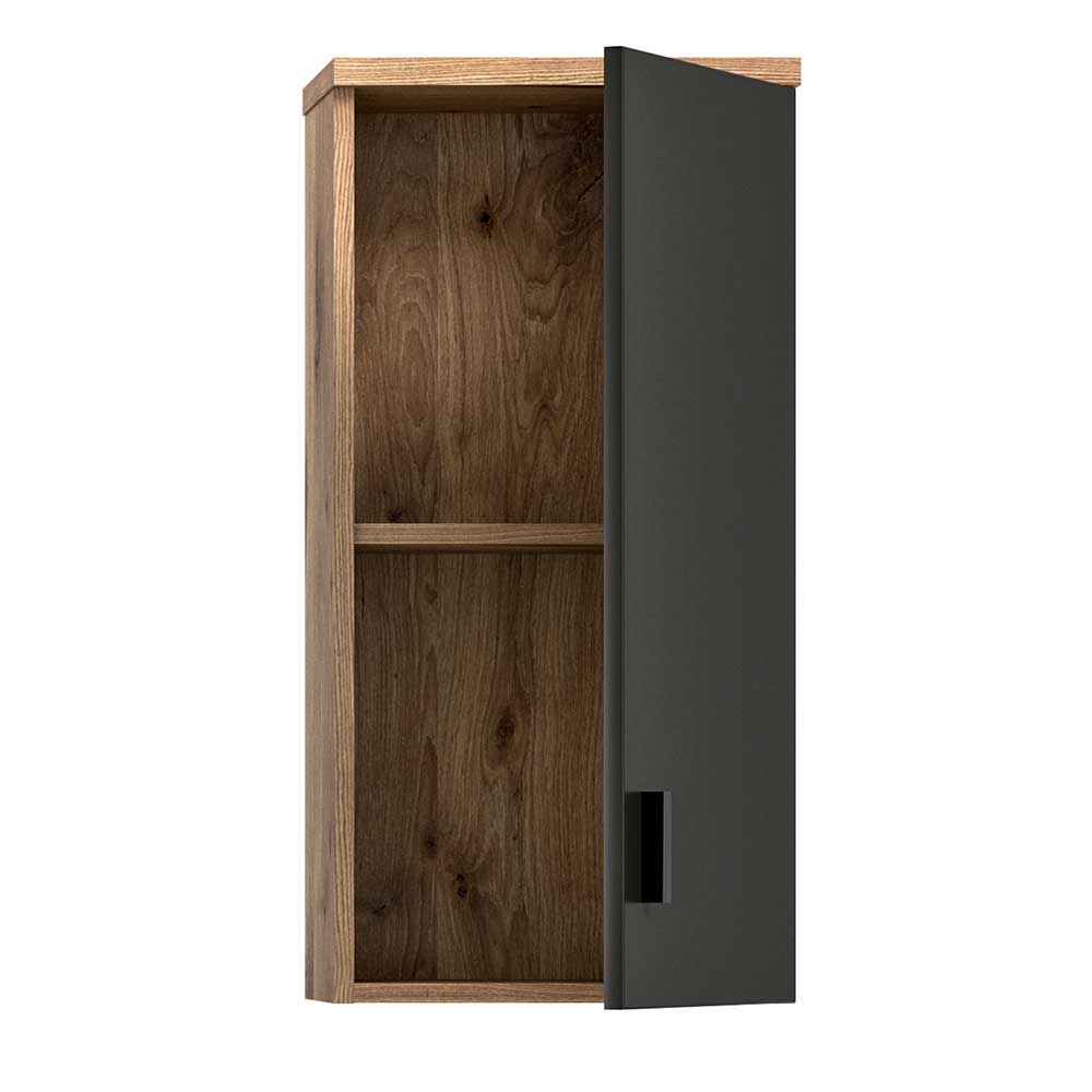 37x75x25 cm 1-türiger Bad Oberschrank modern - Steikun