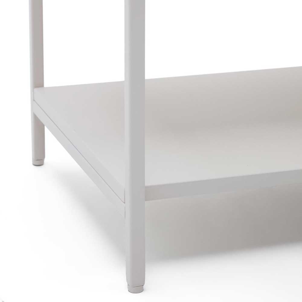 Weißes Sideboard in halboffenem Design - Dresconio