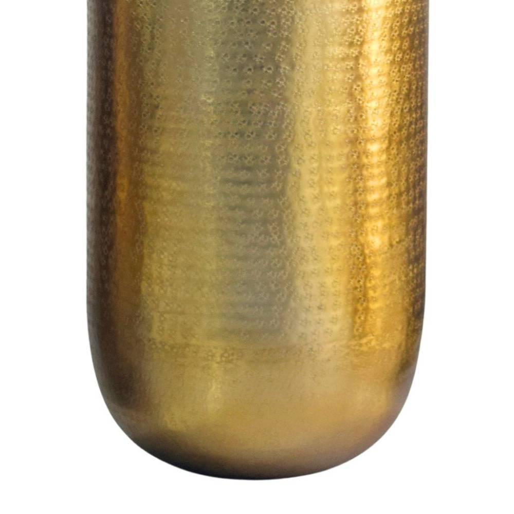 Aluminium-Bodenvase in Goldfarben - Brocus