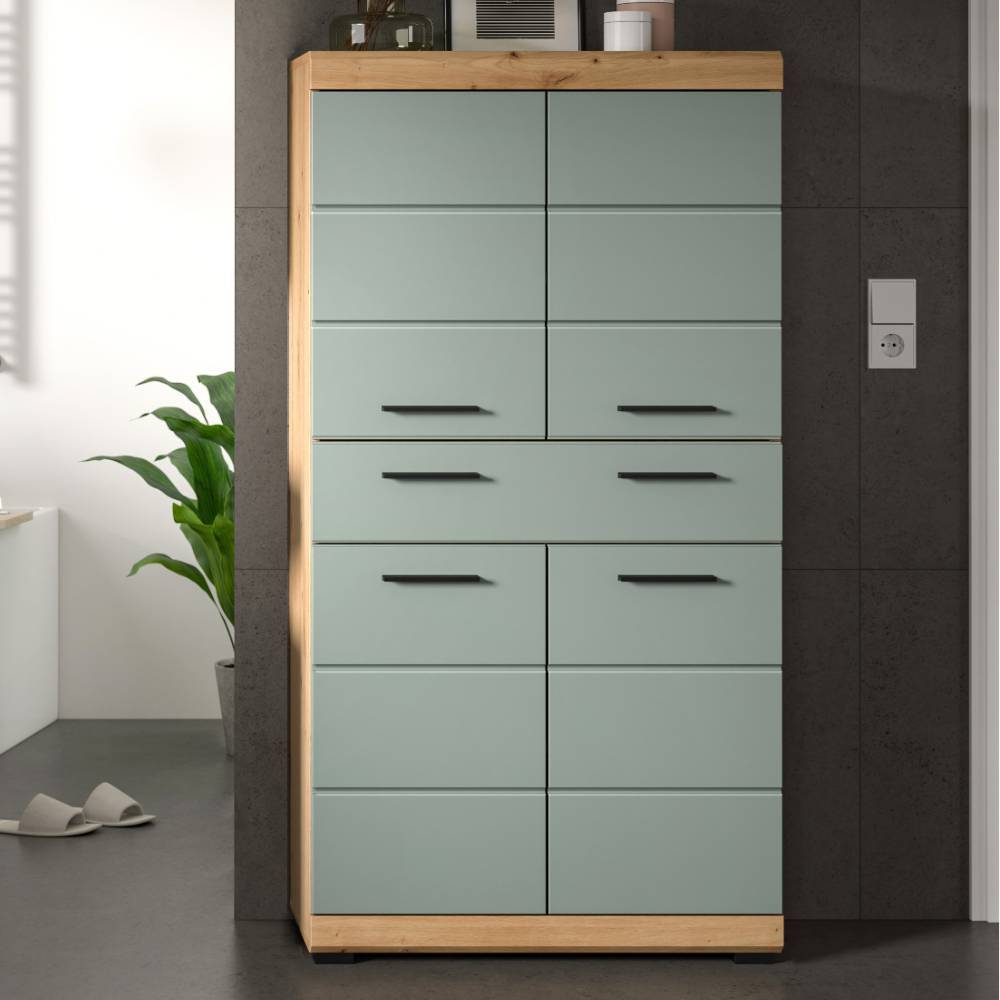 Bad Midischrank in Salbeigrün - Tamdato