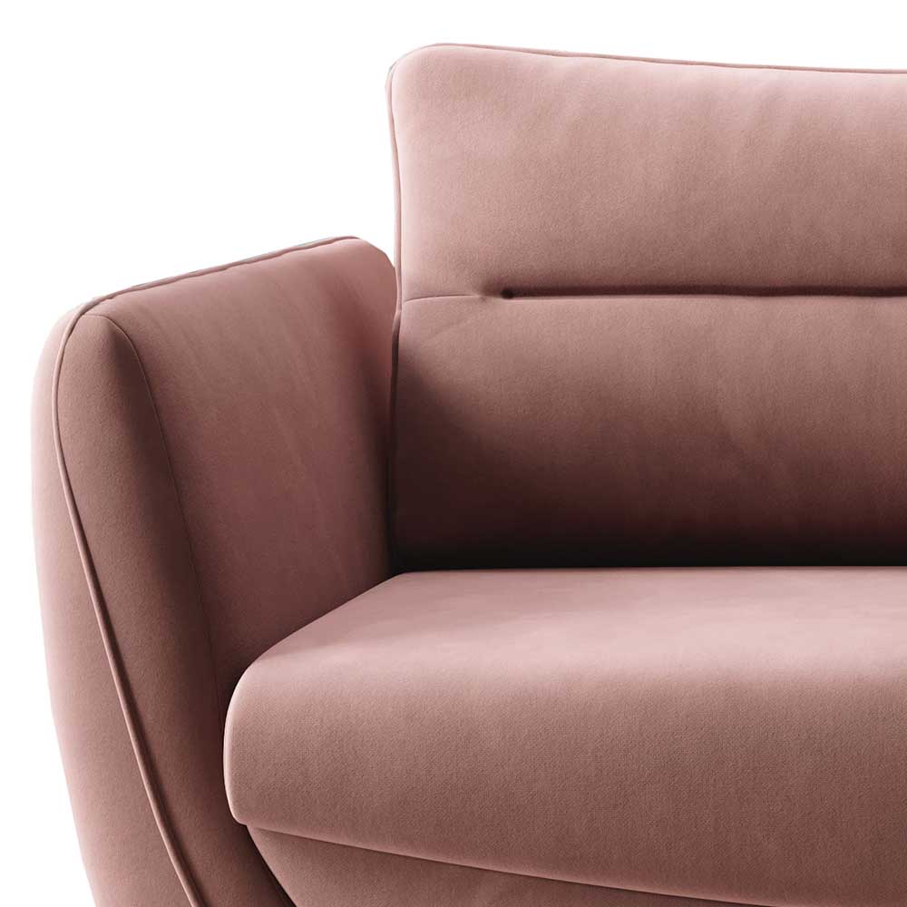 Klappbares Sofa in Rosenholz Stoff - Naviron