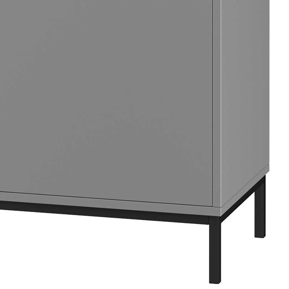 Highboard in Grau mit Schwarz - Lagista