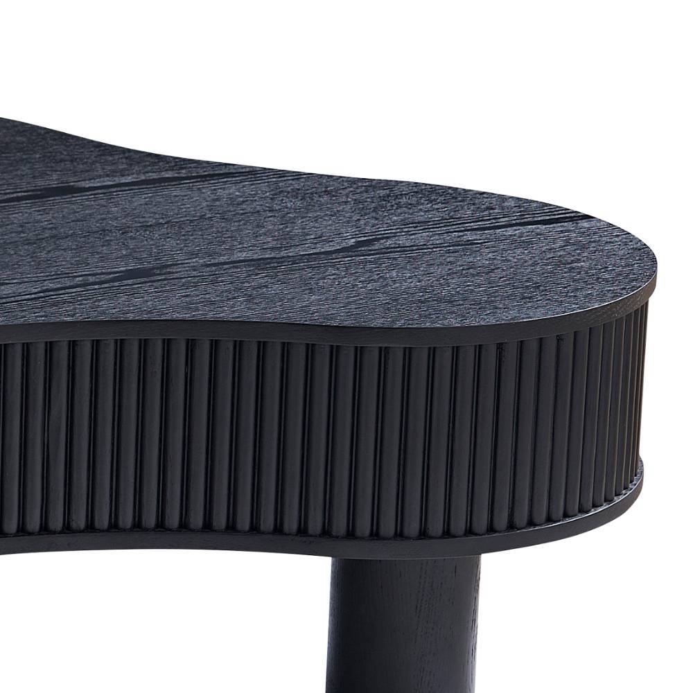 Niedriger Design-Couchtisch in Schwarz - Hiloria