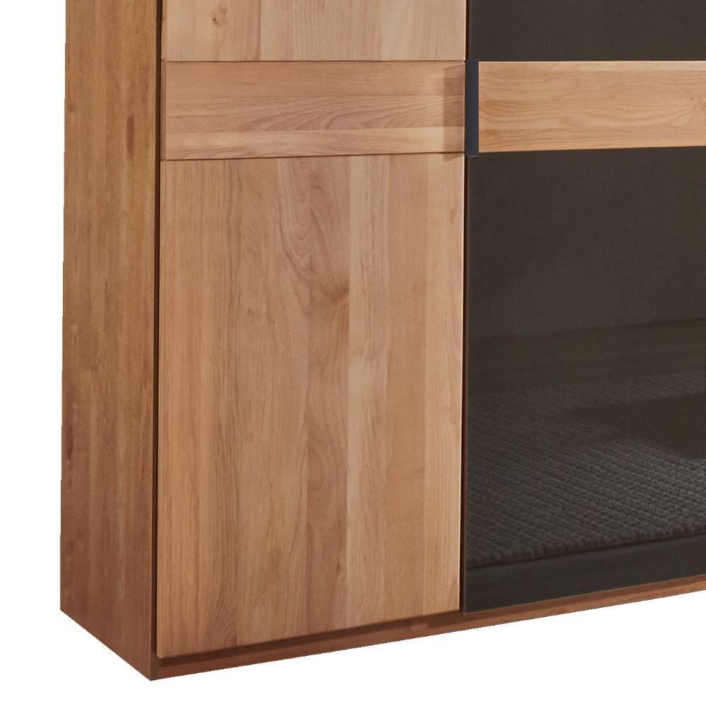 6-türiger Schlafzimmerschrank mit Glas - Hung