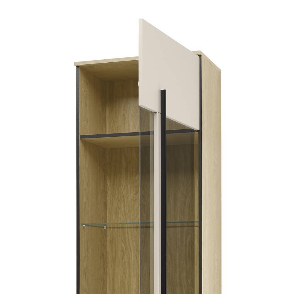 Vitrine in Beigegrau - Raisa