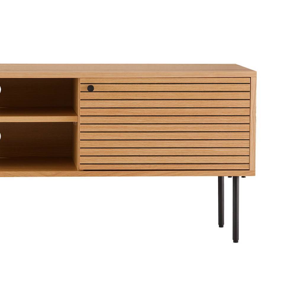 TV Lowboard mit Eiche Furnier - Virona
