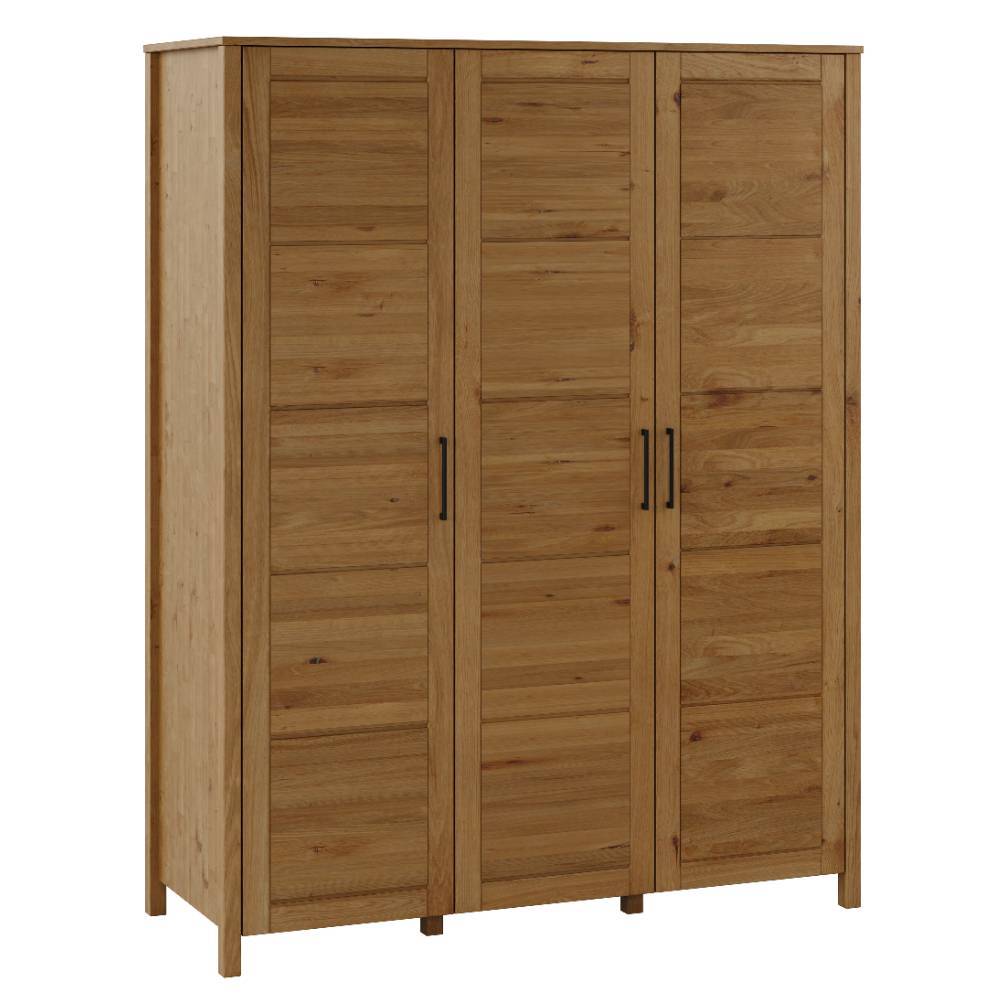 Wildeiche Schlafzimmerschrank mit drei Türen - Totem