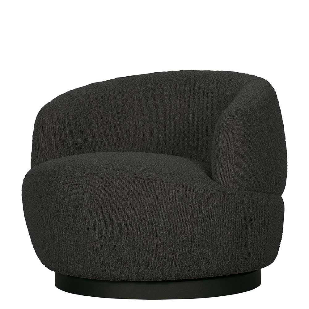 Retro Design Sessel aus Boucle Stoff - Fronco