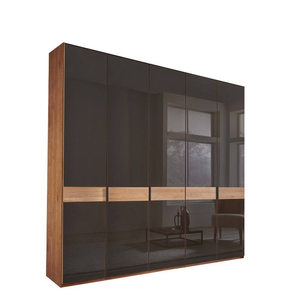 Glasfront-Kleiderschrank mit fünf Türen - Hung