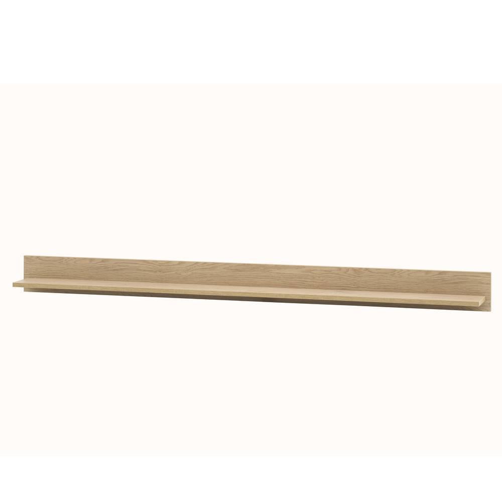 Langes Wandboard in Eiche Holzoptik mit schlichter, moderner Form – Dasanti