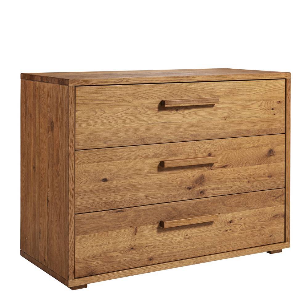 105 cm breite Kommode mit Wildeiche Furnier - Heymas