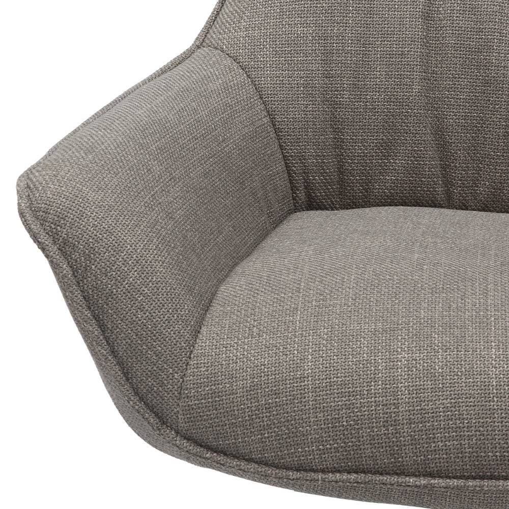 Wohnzimmersessel in Taupe und Schwarz - Cerado