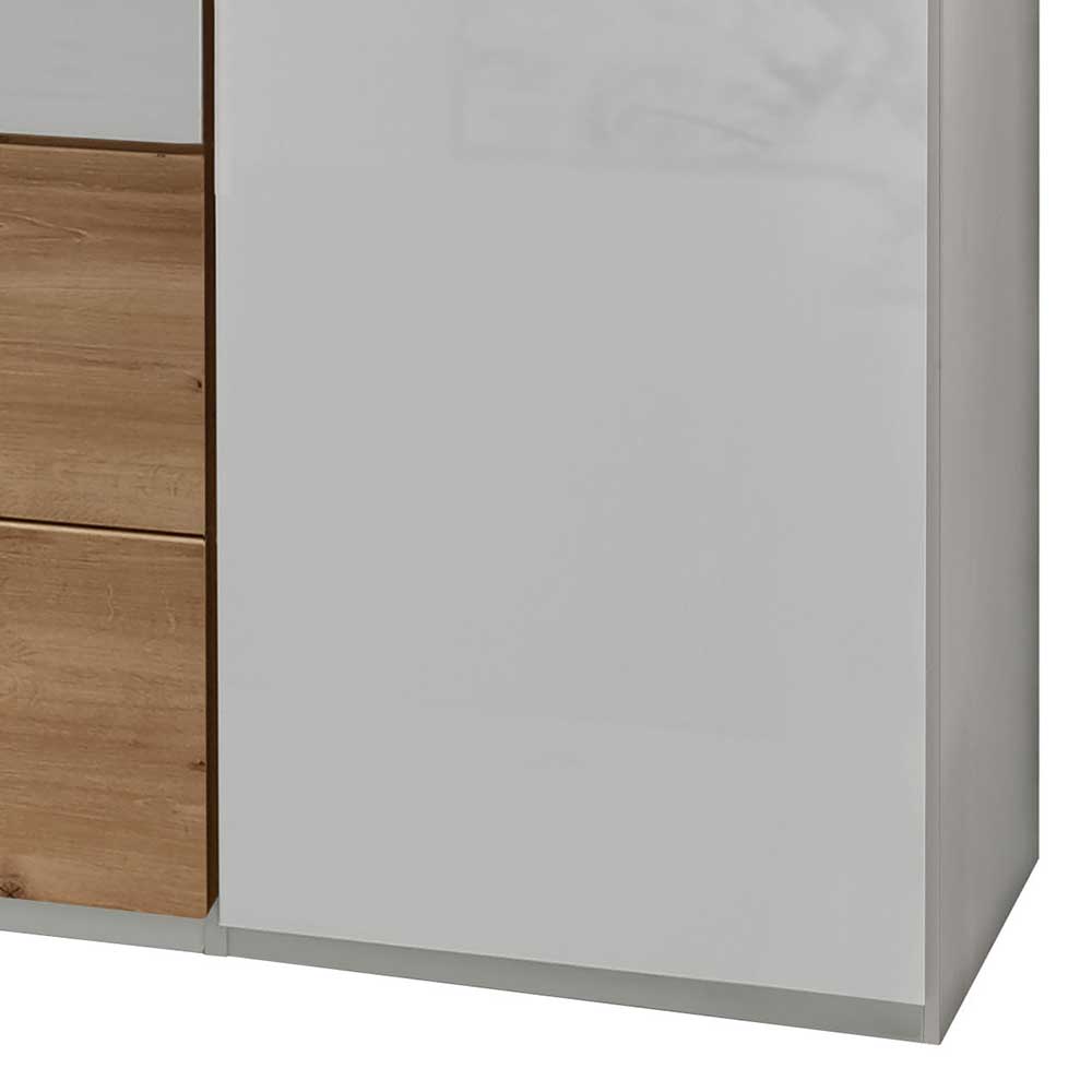 Moderner Schlafzimmerschrank mit zwei Schubladen - Icola