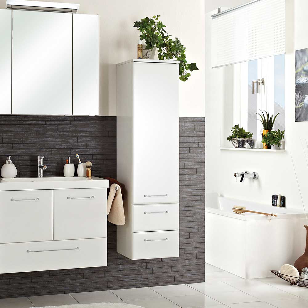 Midi-Badezimmerschrank für Wandmontage - Estateas