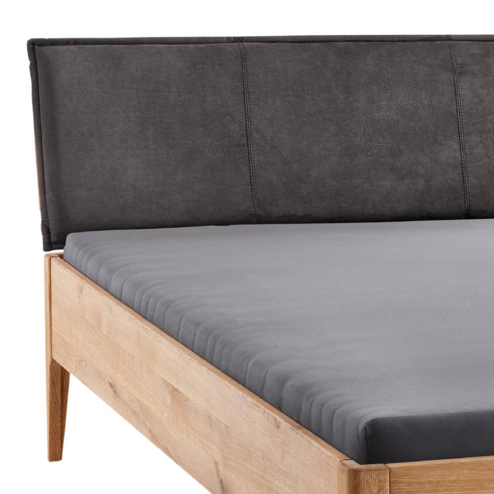 Wildeichebett mit Stoff-Kopfteil - Babahira