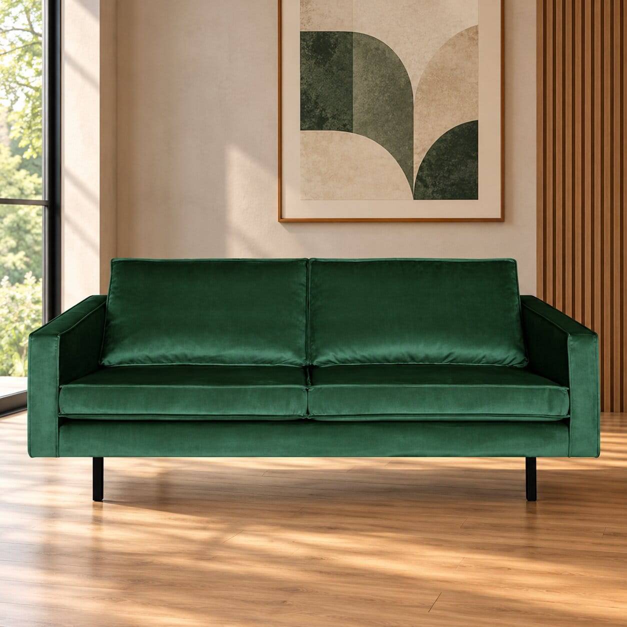 Retro Samt Sofa für 2 Personen - Distroit