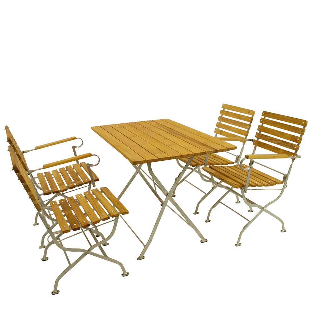 Biergarten Tisch & Armlehnenstühle - Contencia (fünfteilig)