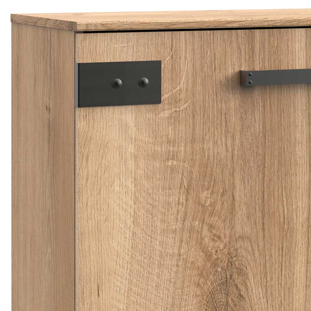 130 cm breites Sideboard in Plankeneiche NB - Enegal