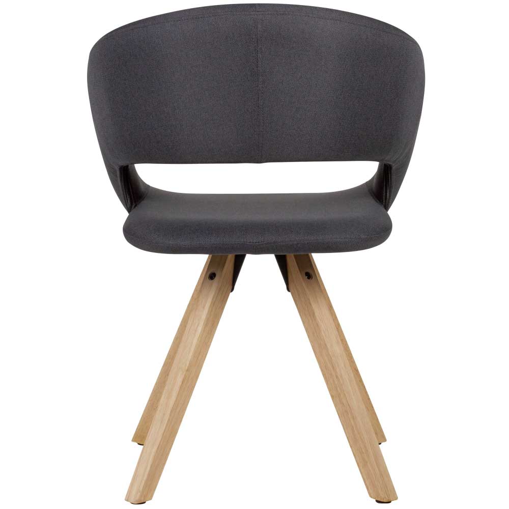 Esstisch Designer-Stuhl in Schwarz Webstoff - Ragusca