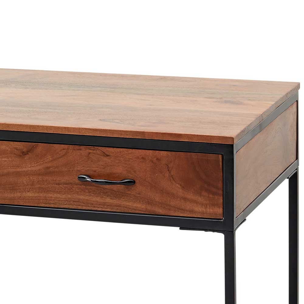 140x60 Schreibtisch mit Schublade aus Akazie - Cenka