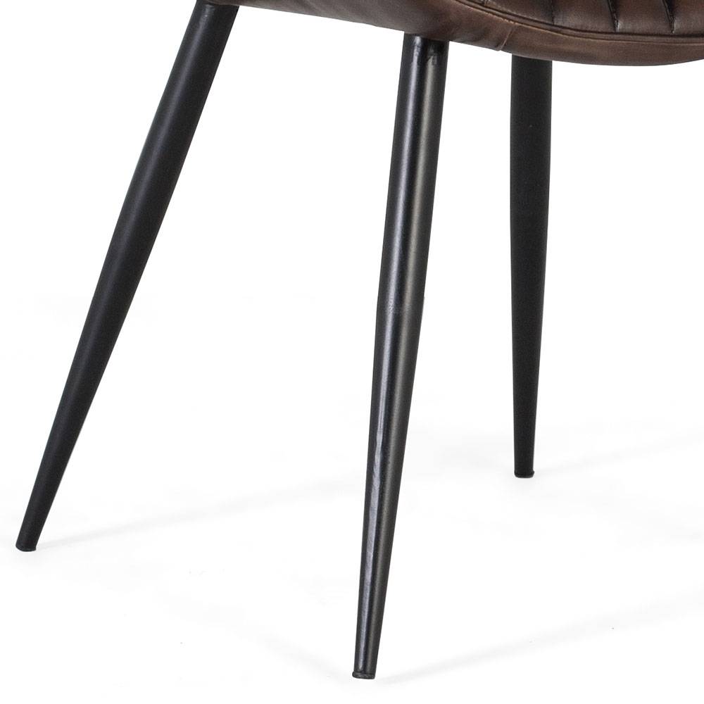 Lederstuhl im Retro-Design - Hocumola