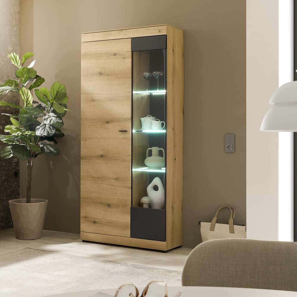 Vitrine in Eiche Optik - Addara