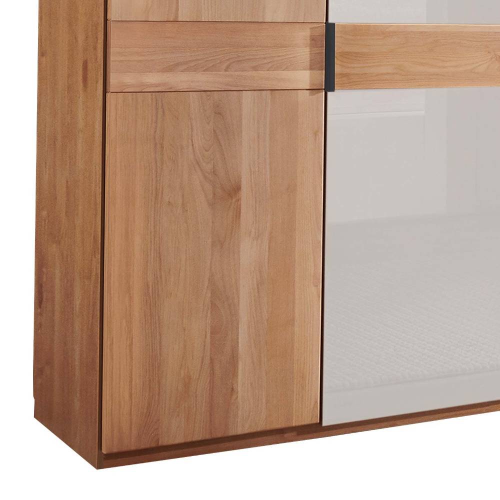 236 cm hoher Schlafzimmerschrank teilmassiv - Dilacco